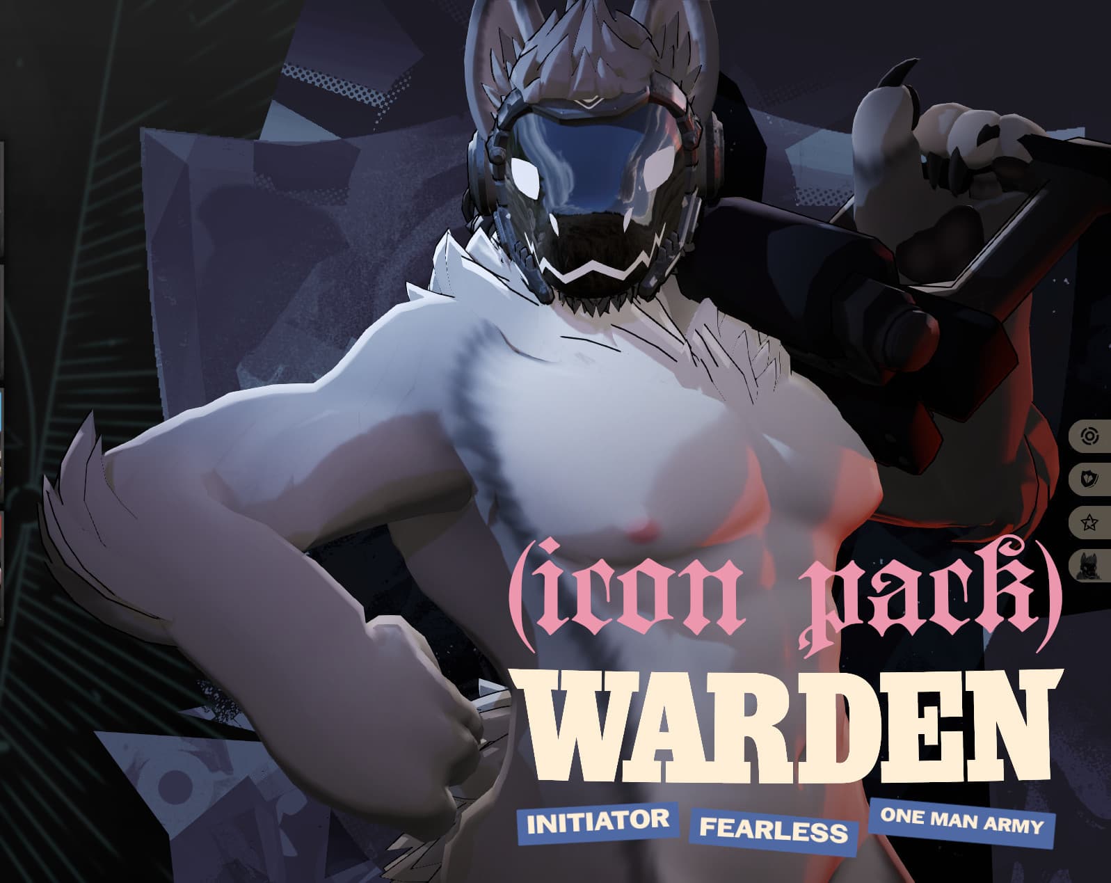 Protogen Warden iconpack screenshot
