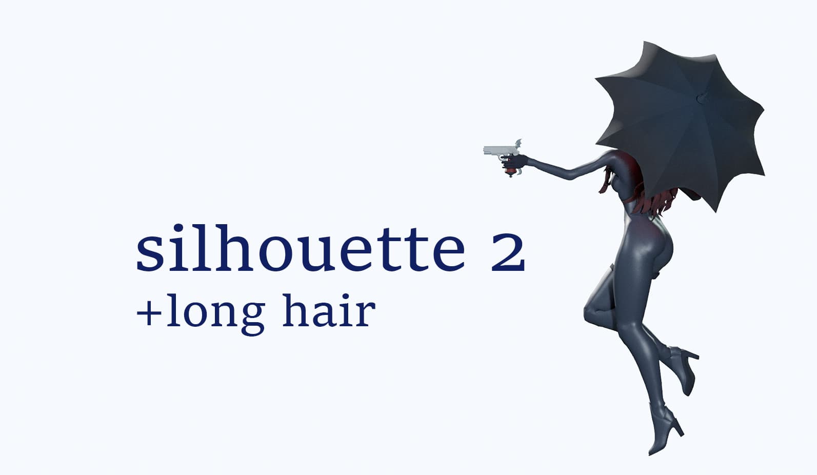mina silhouette 2 (+long hair)