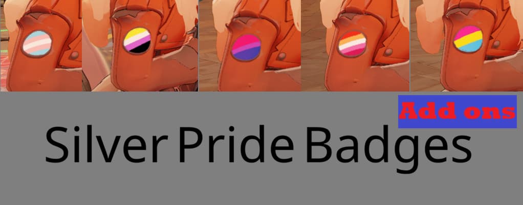 Silver Pride Sleeve Badges Add ons