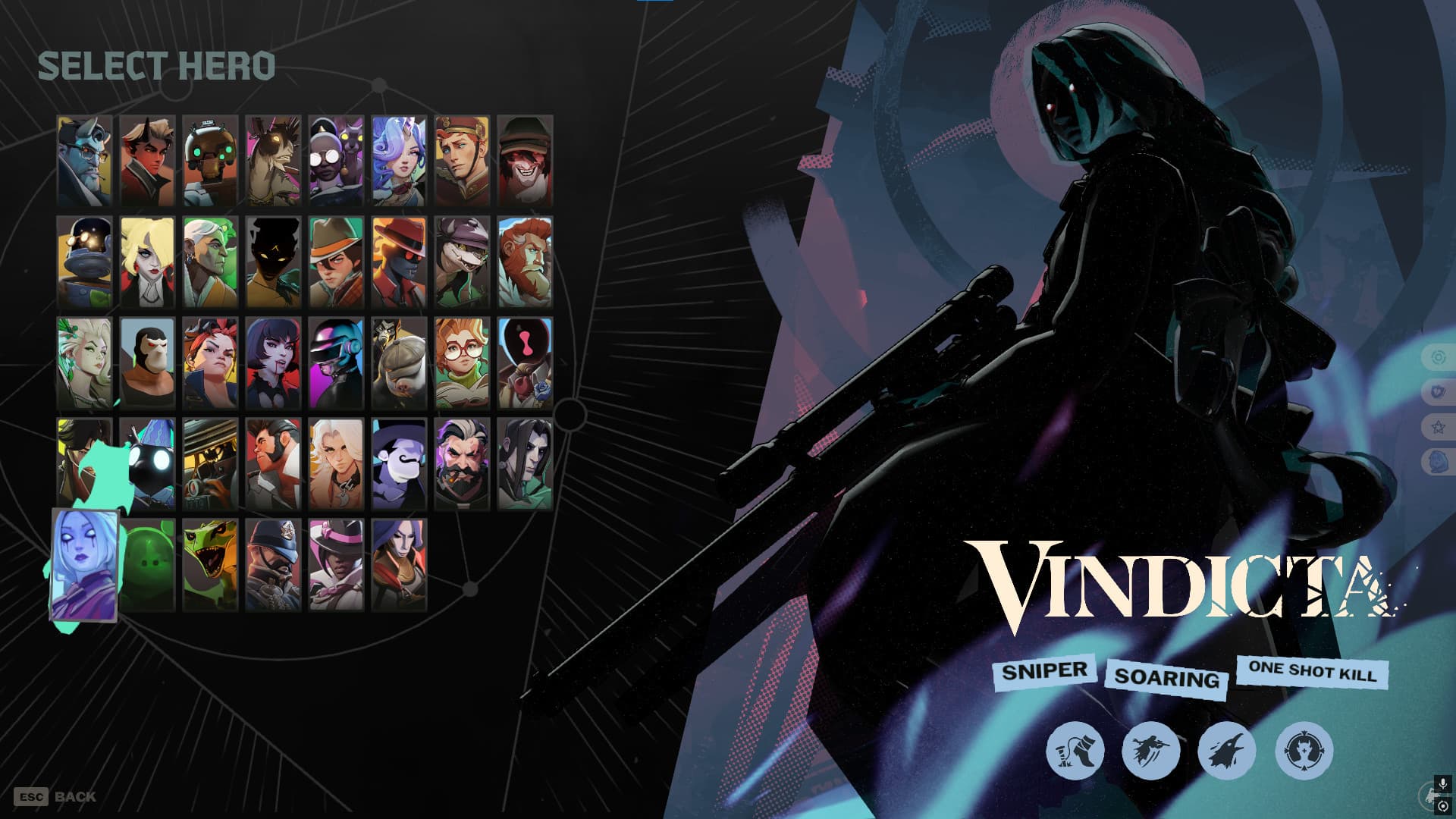 vindicta black and red