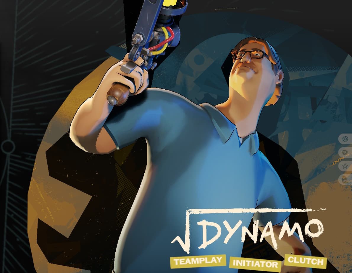Gabe Newells as Dynamo