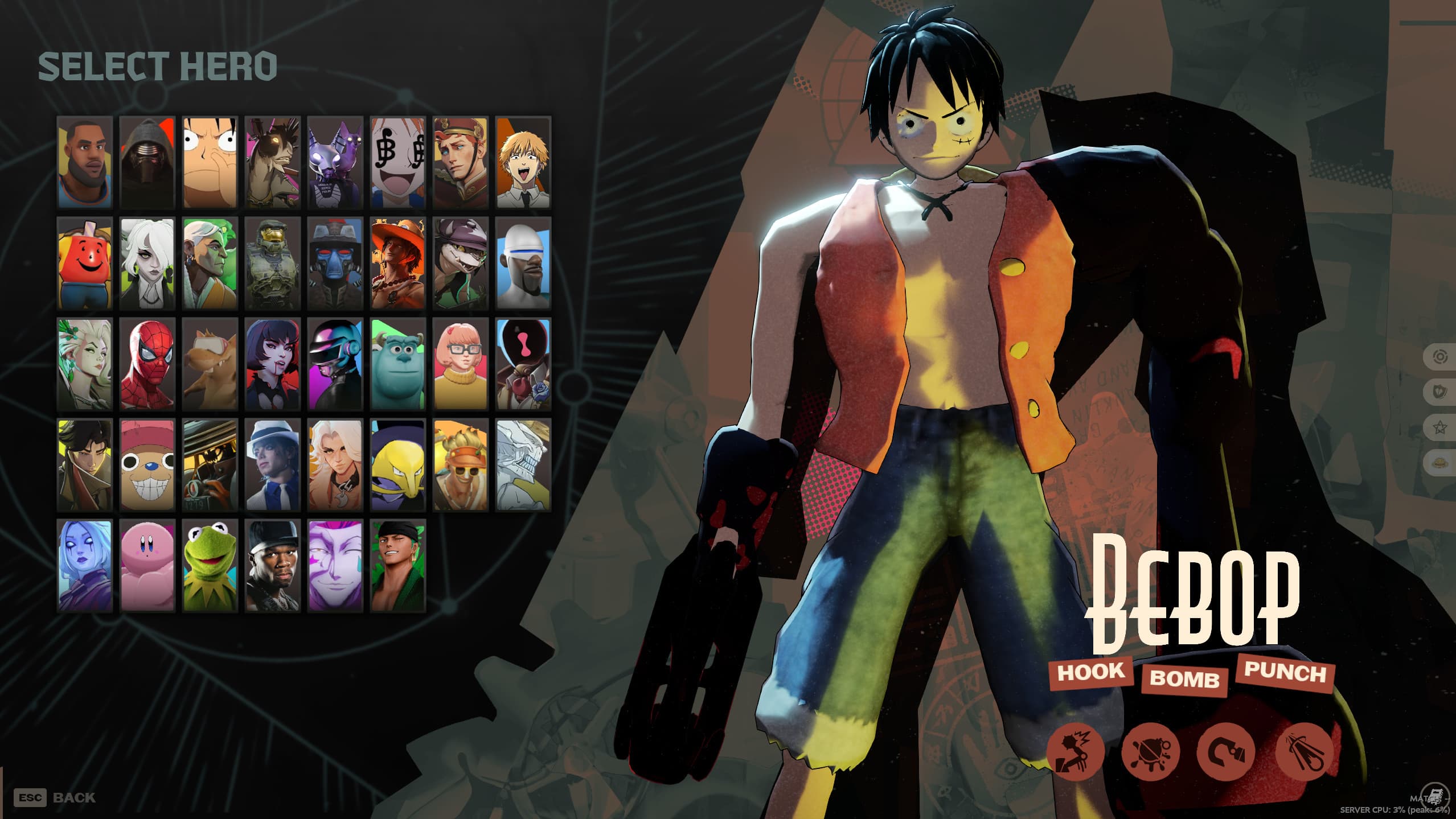 Luffy as Bebop
