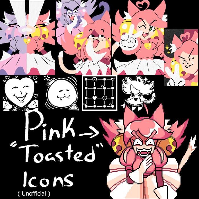 Pink Toasted Style Icons screenshot