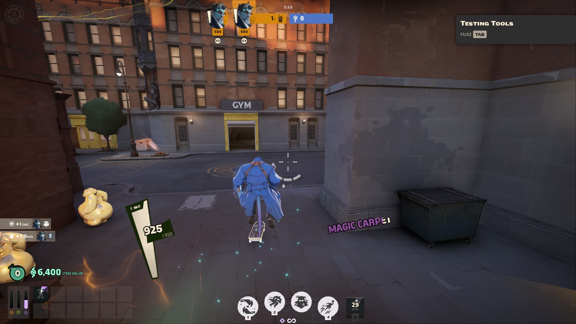 Skateboard over Magic Carpet screenshot 2