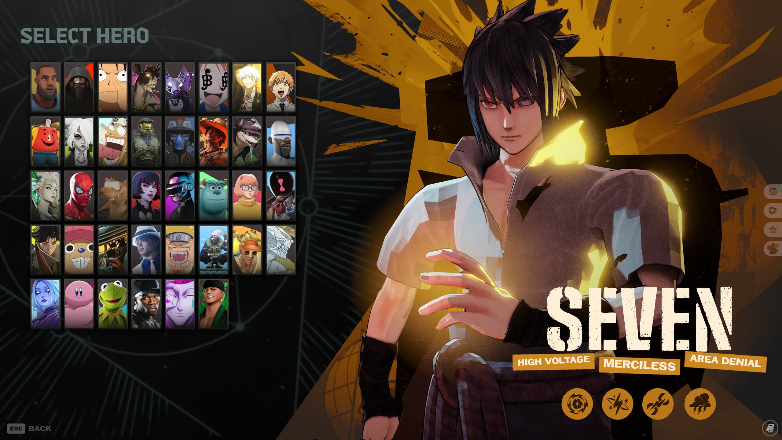 Sasuke as Seven