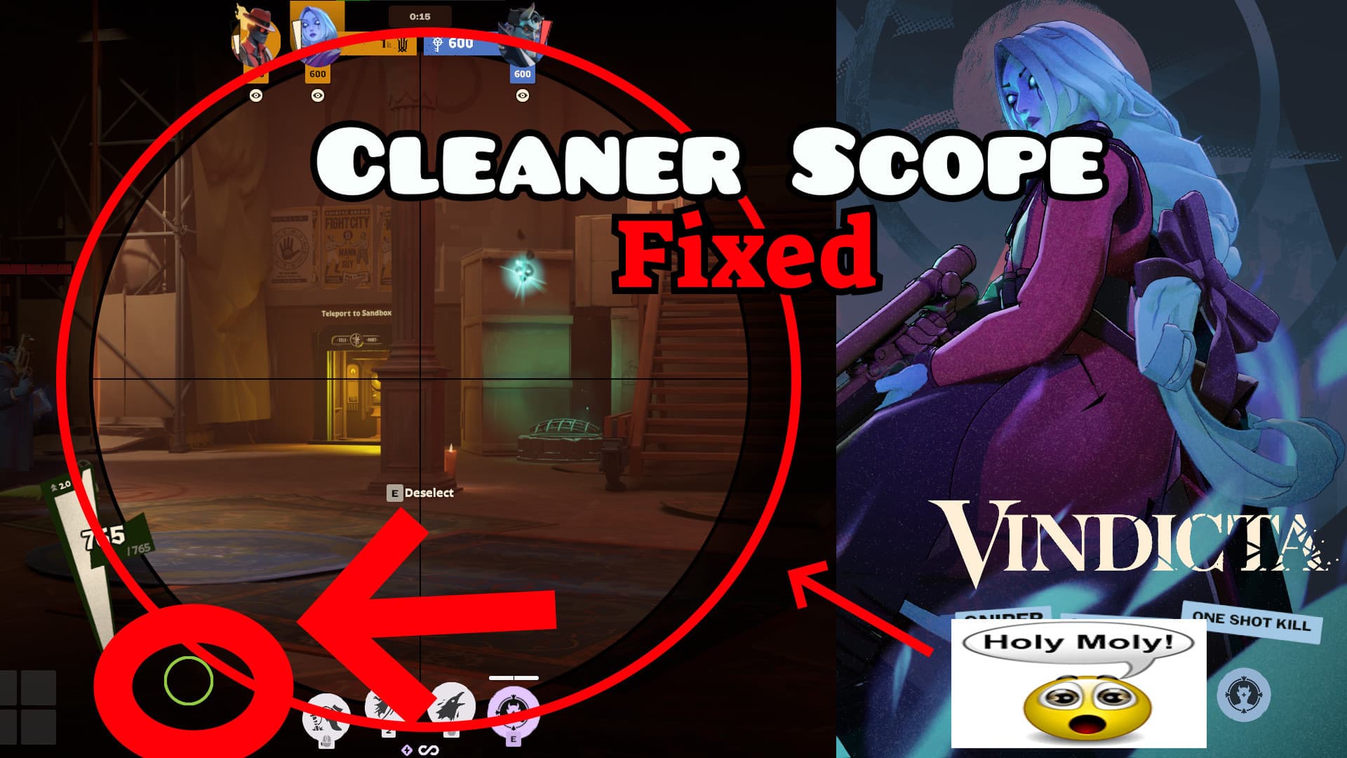[Fixed] Cleaner Vindicta Scope screenshot