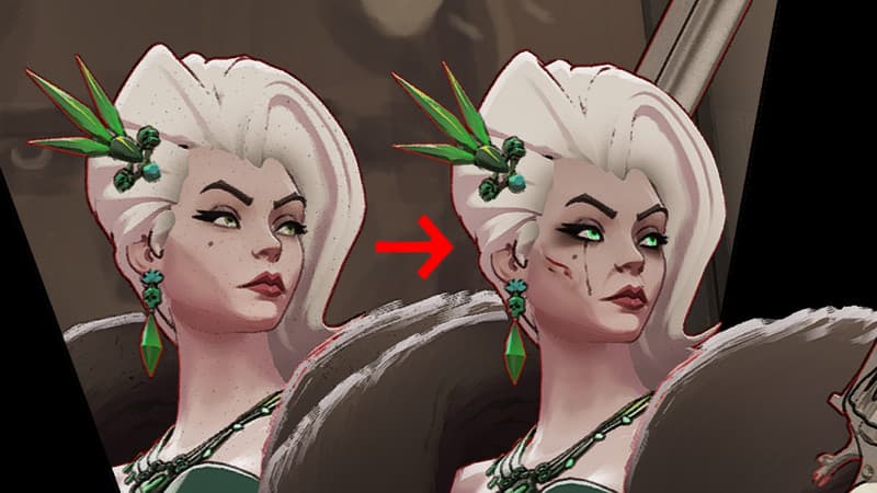 Portrait-Styled Dynamic Lady Geist Expression