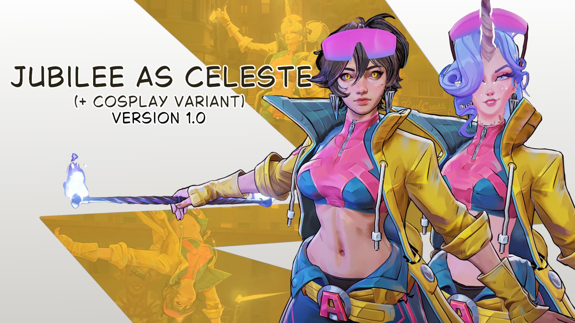 Jubilee as Celeste (+ cosplay variation)