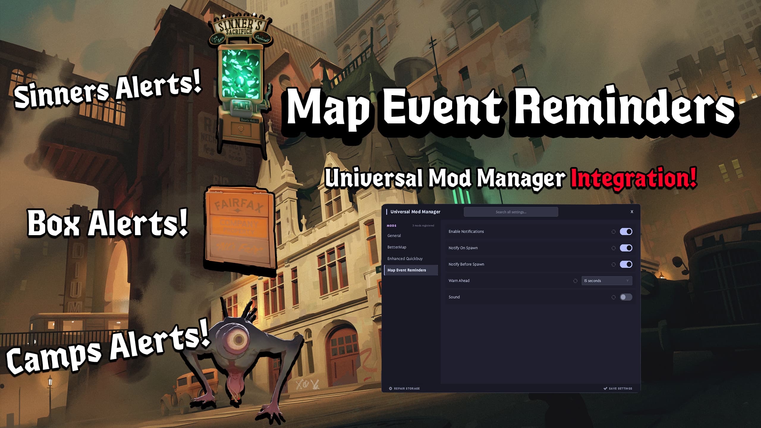 Map Event Reminders screenshot