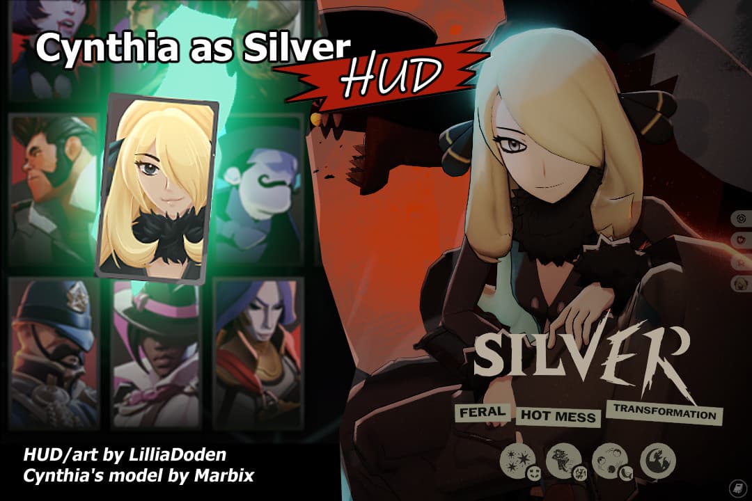 Cynthia as Silver HUD screenshot