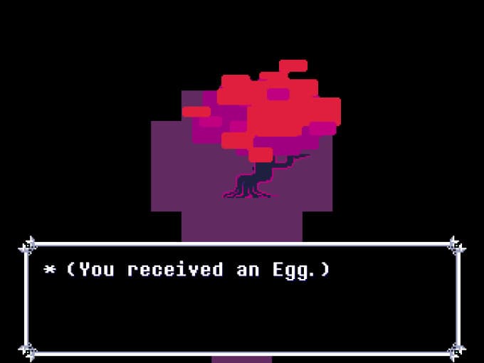 Deltarune Strange tree Golden gose egg replacement screenshot 2