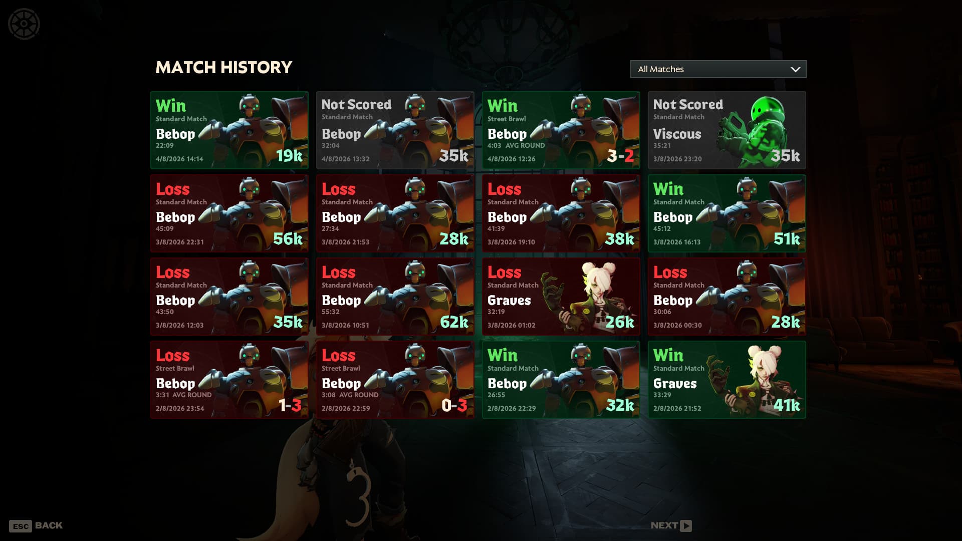 Match History Cards Redesign screenshot 3