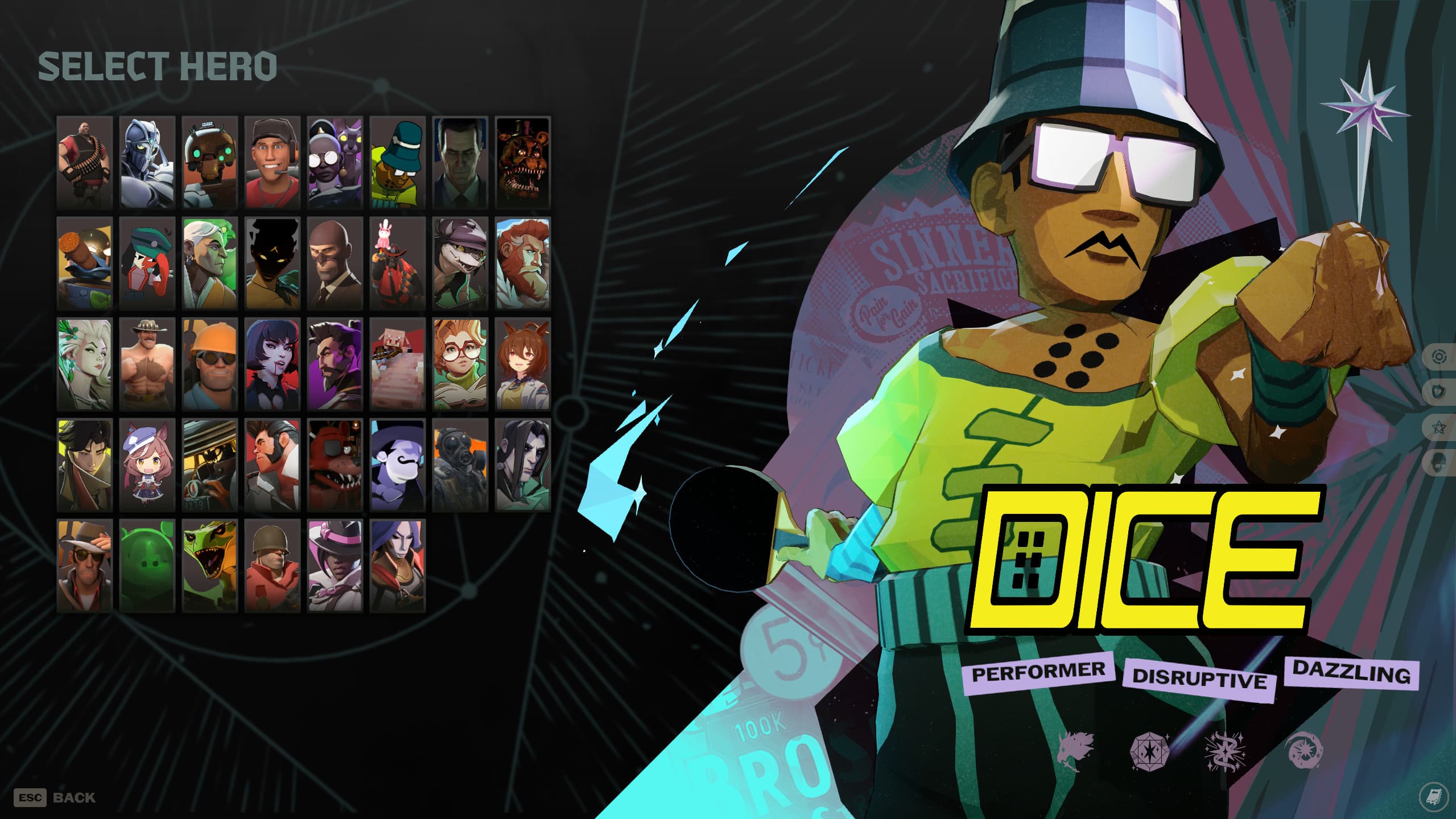 Dice as Celeste Mod | Lethal League (Blaze) screenshot 2
