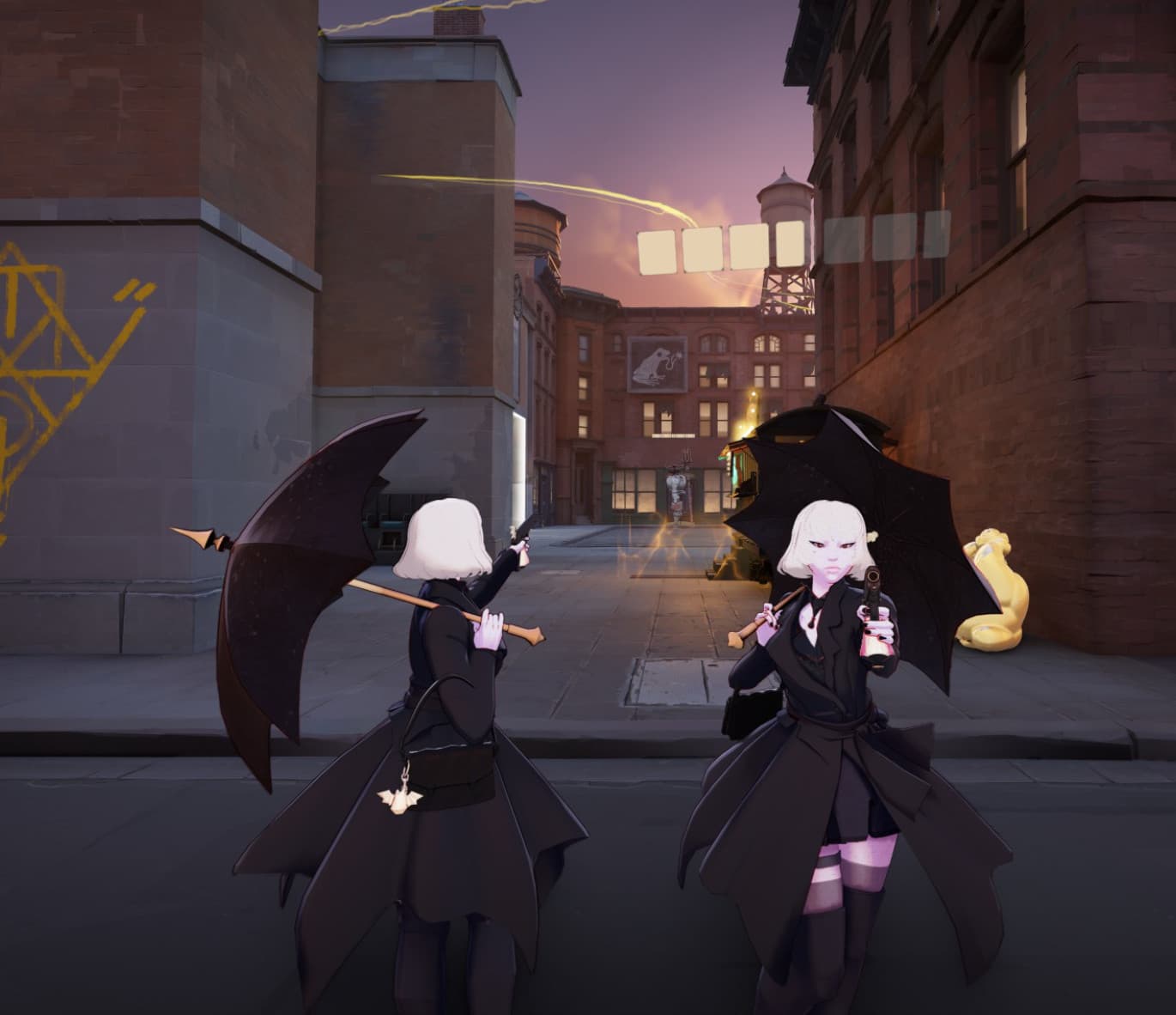 Blonde Mina in a black outfit screenshot 2