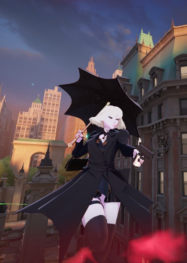 New Version/Blonde Mina in a black outfit screenshot 2
