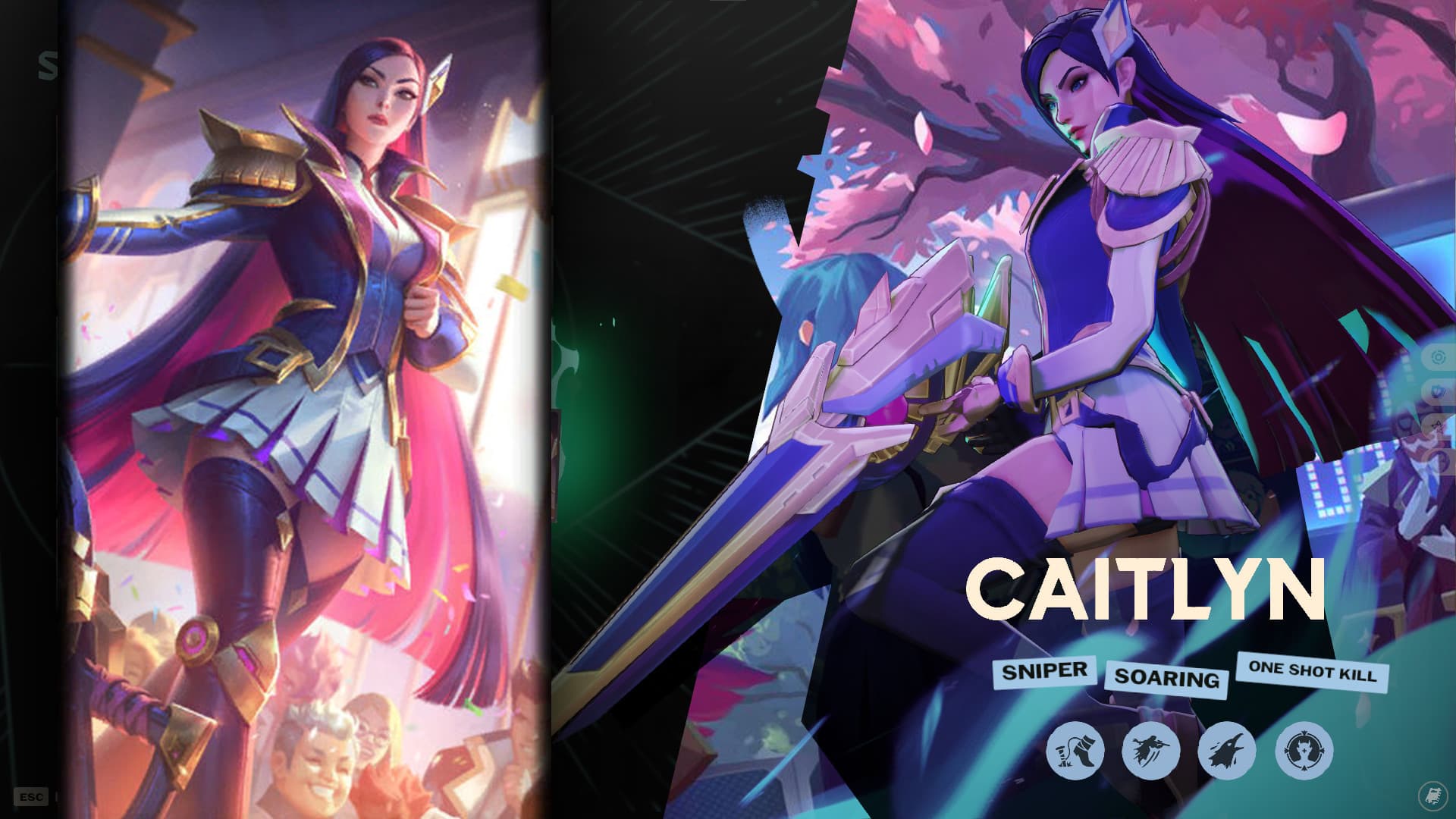 Caitlyn as Vindicta (League of Legends)