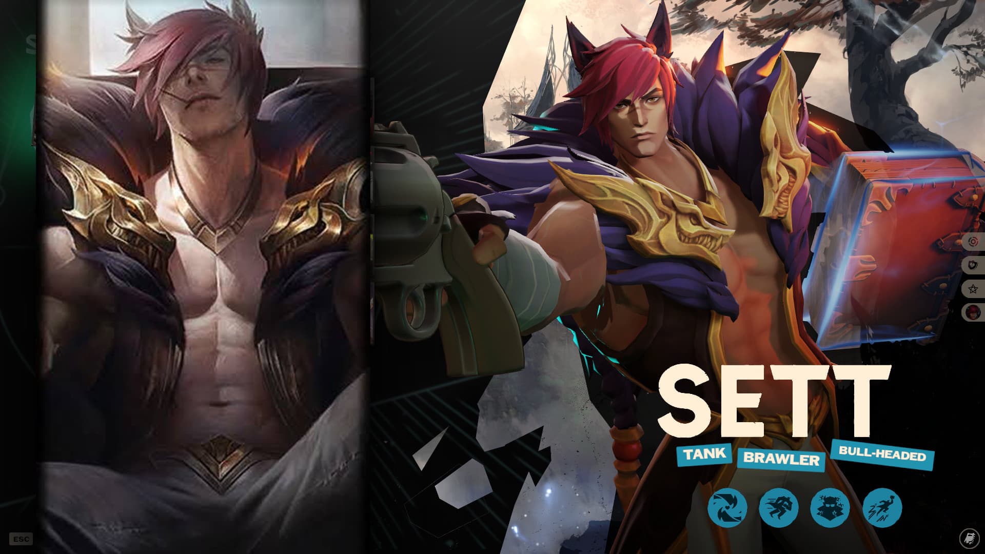 Sett as Abrams (League of Legends)