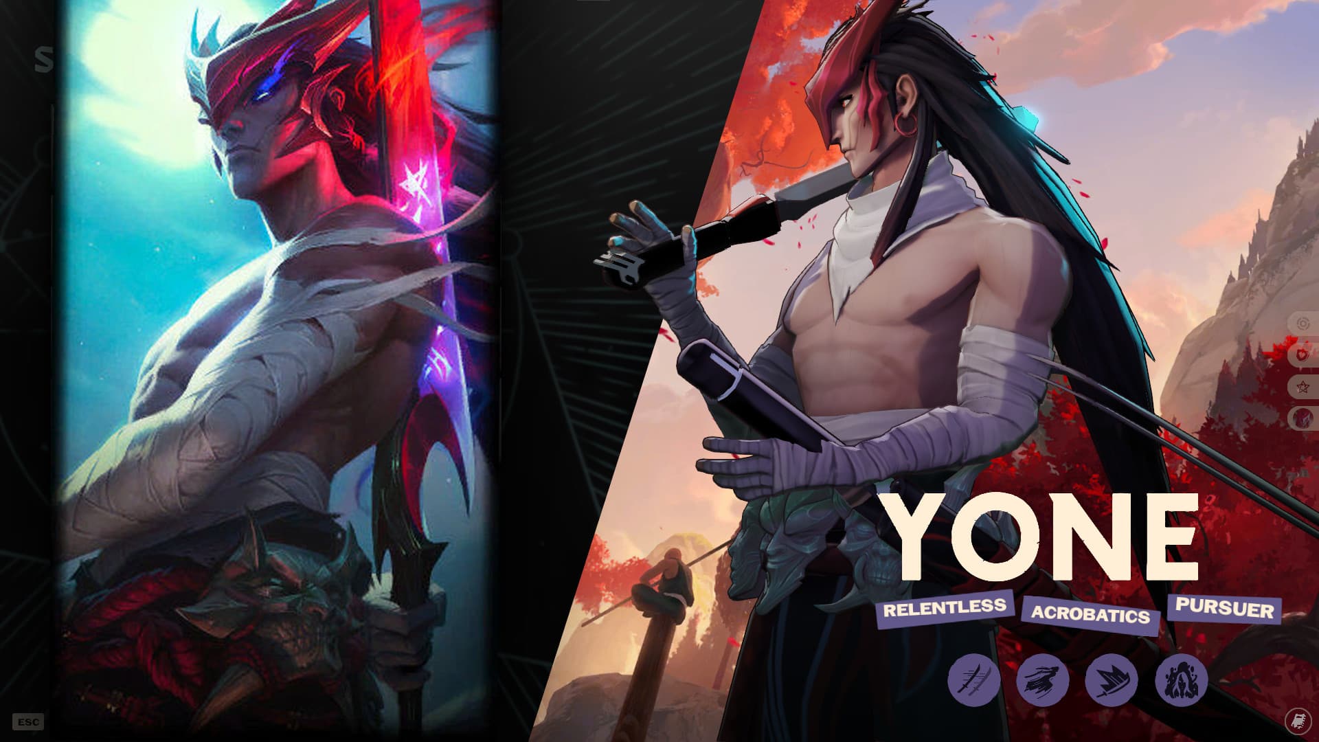 Yone as Yamato (League of Legends)