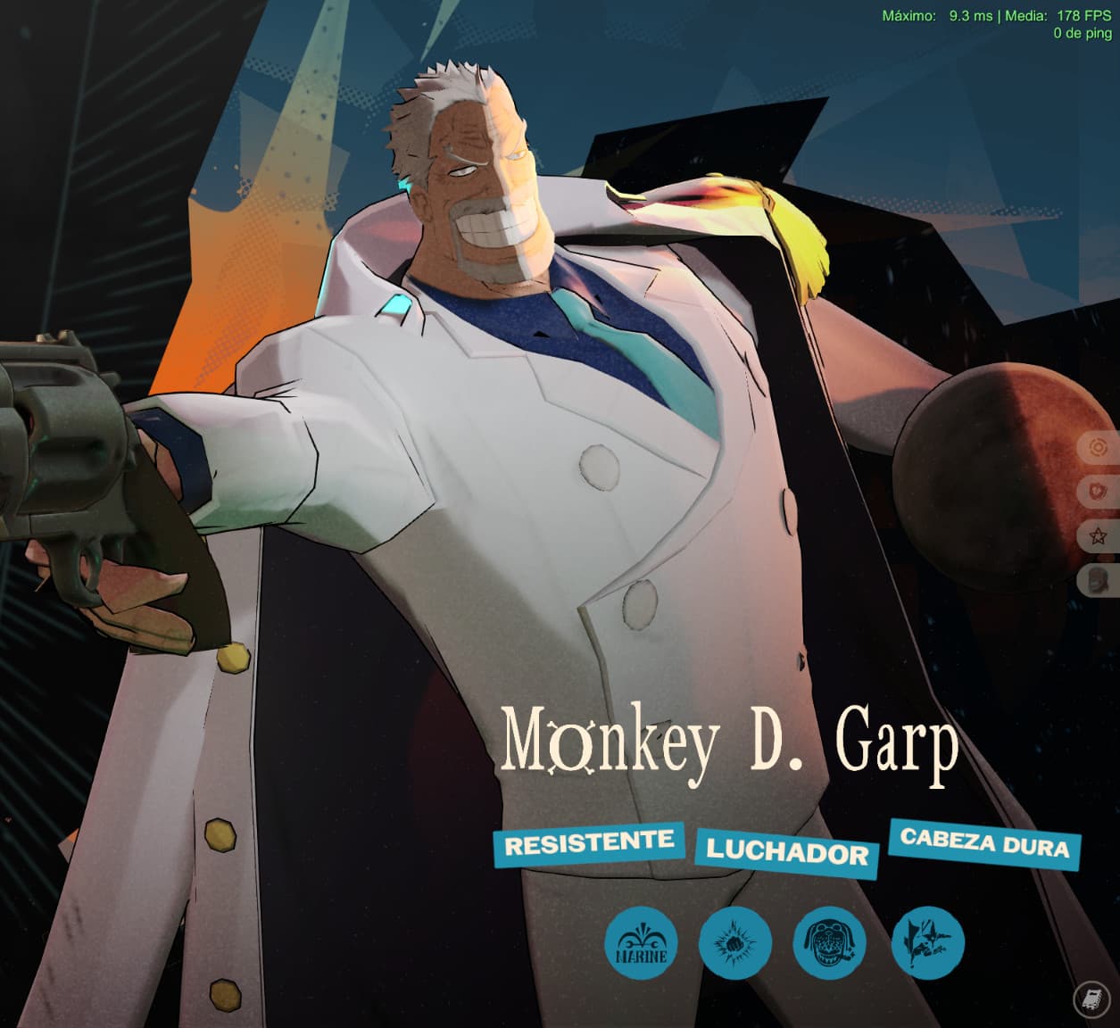Garp (One Piece) as Abrams