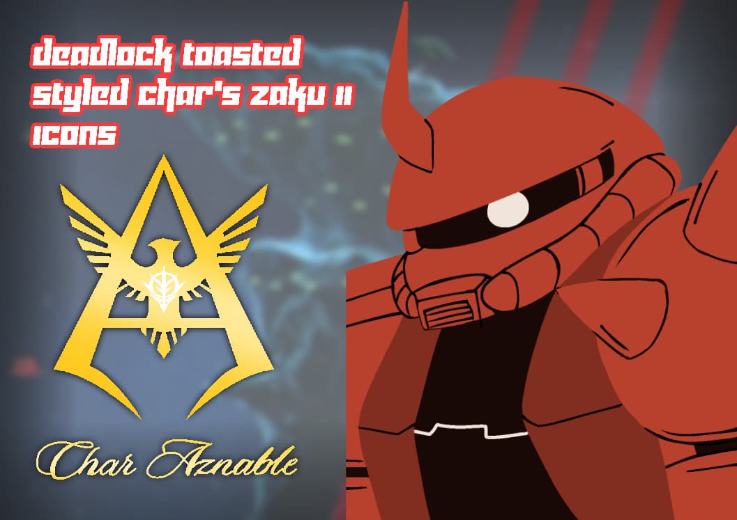 Toasted styled Char's Zaku II Icons!