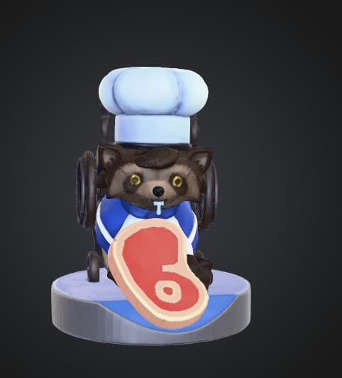 Raccon Chef ( Overcooked 2 ) as soul container