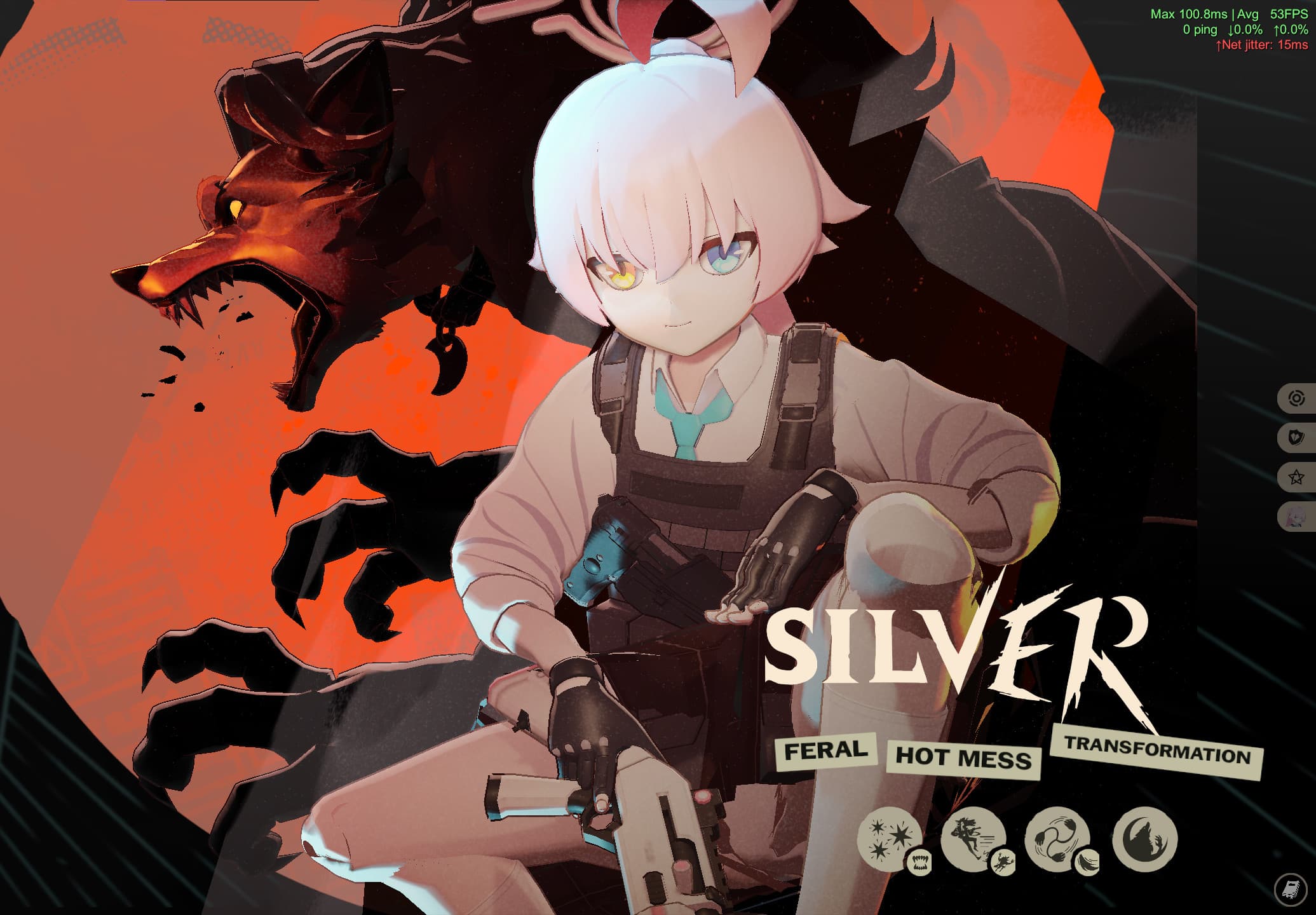 小鳥遊 ホシノ as Silver screenshot 2