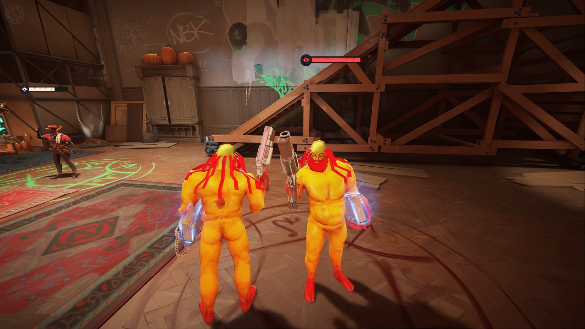 Abrams as SISYPHUS PRIME from ULTRAKILL screenshot 2