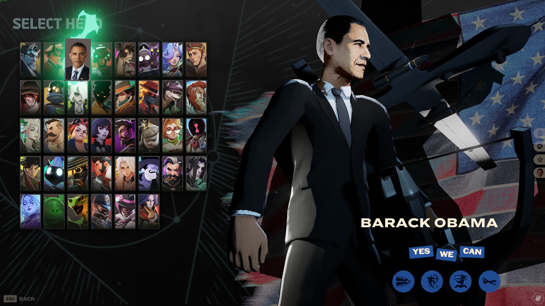 Obama Grey Talon