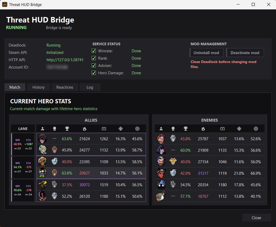 Deadlock Threat HUD screenshot 4