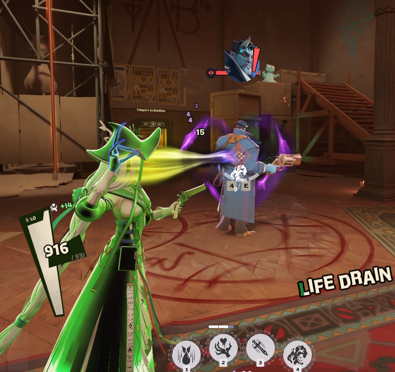 Lady Geist: Dark blue skill effects and bullet screenshot 4