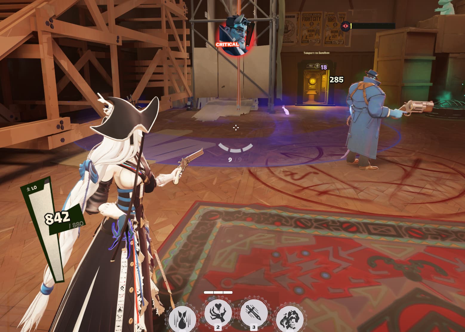 Lady Geist: Dark blue skill effects and bullet screenshot 3