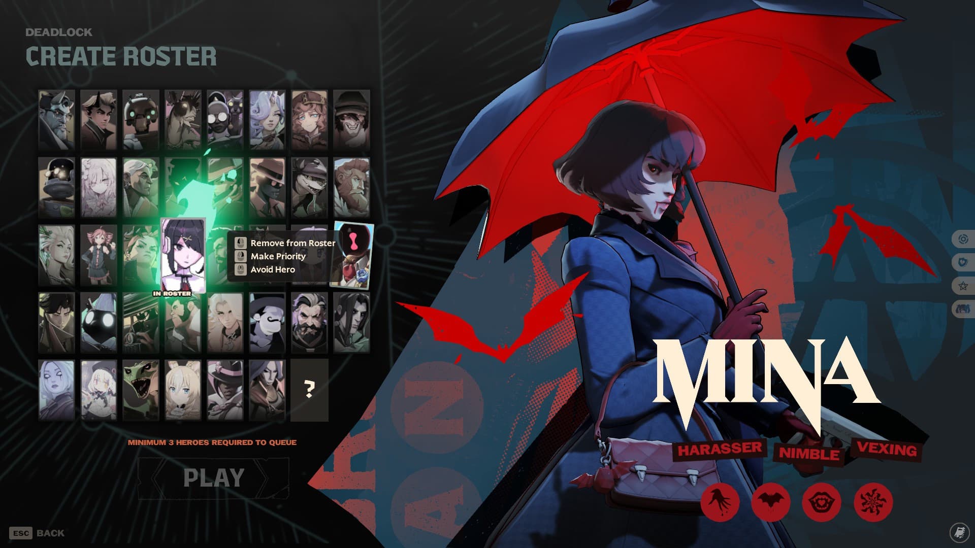ame over mina ha hero portrait screenshot 2