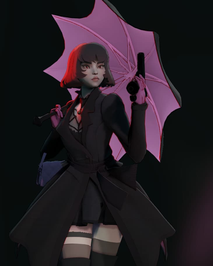 pink accents Mina screenshot 3