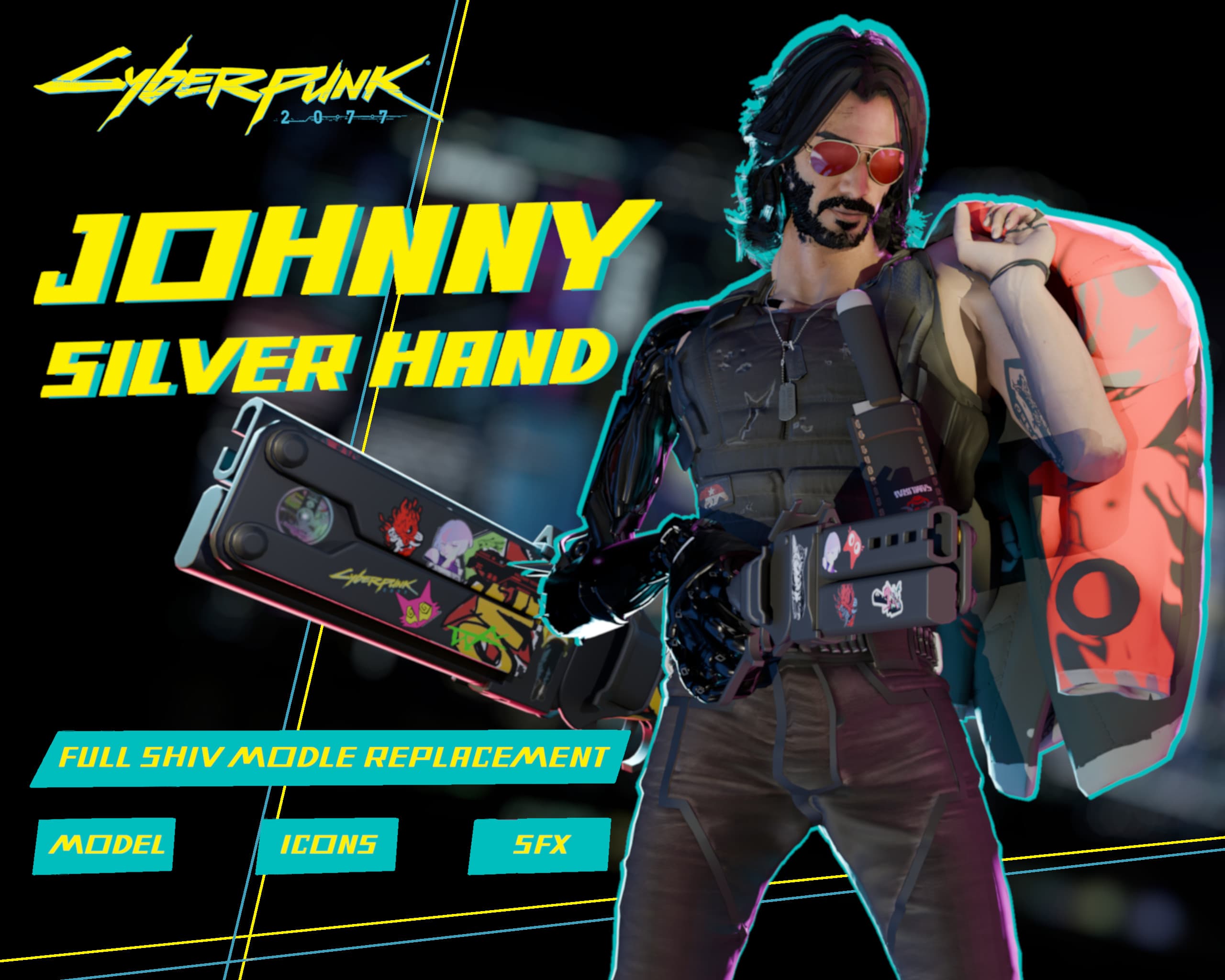 Johnny Silverhand Over Shiv [Cyberpunk 2077] screenshot