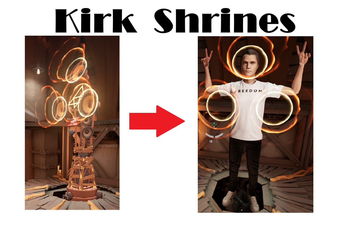 Charlie Kirk Hidden King Shrines screenshot