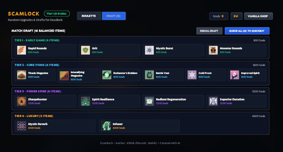 Scamlock — Item Roulette & Item Draft screenshot 3