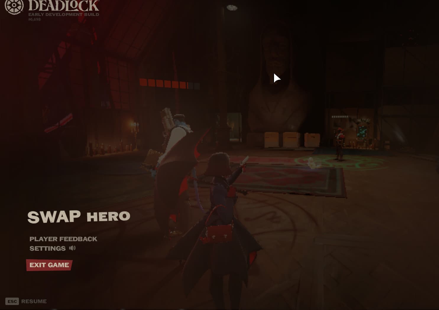 Remove ESC Menu animations screenshot