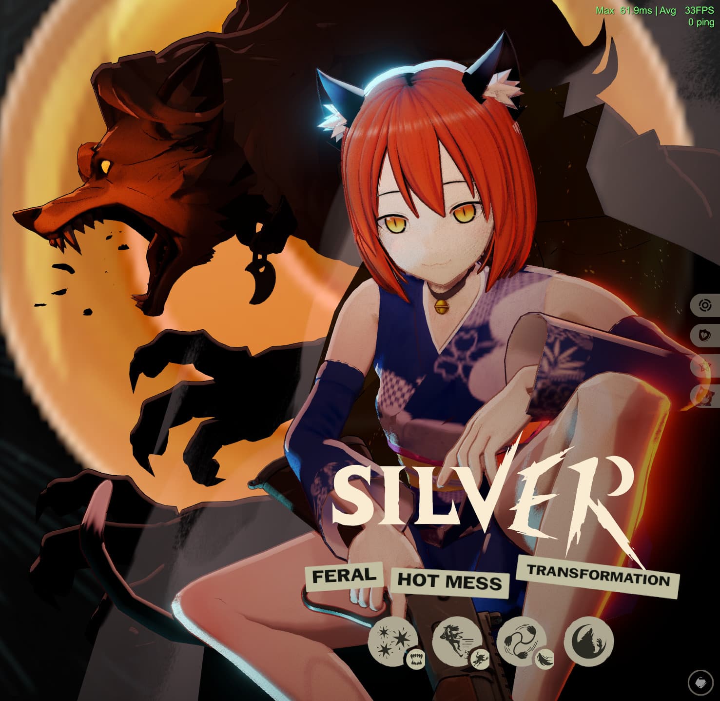 Momo over Silver (Huniepop) screenshot