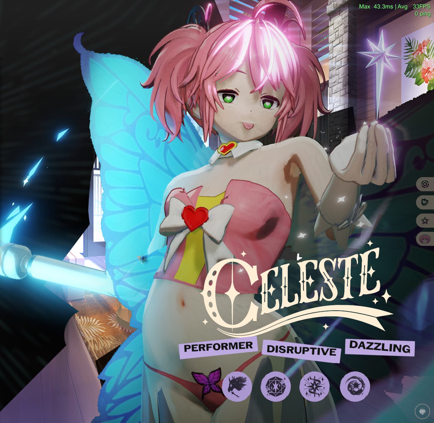Kyu over Celeste (Huniepop) screenshot