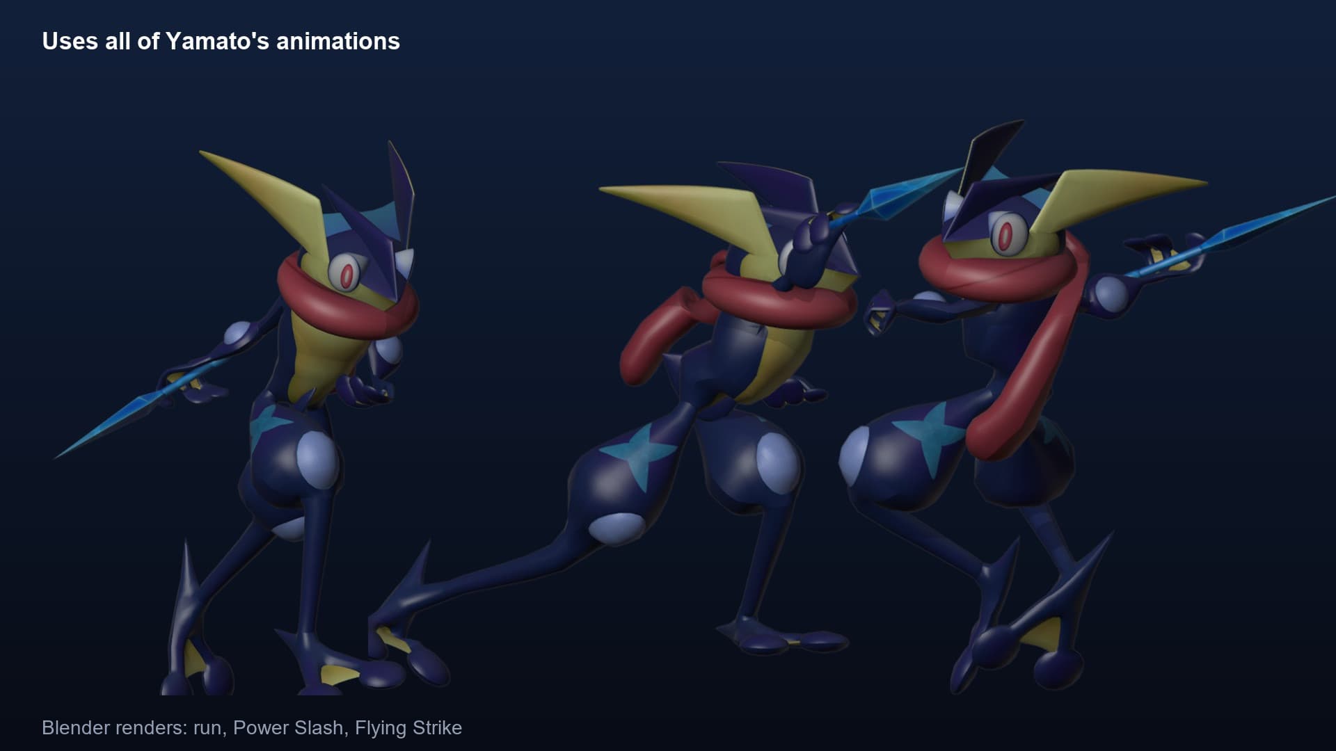 Greninja over Yamato (model, voice, effects) screenshot 3