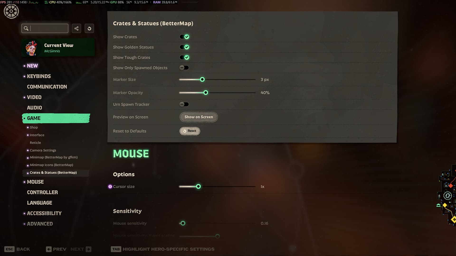 BetterMap: Minimap Tweaks screenshot 5