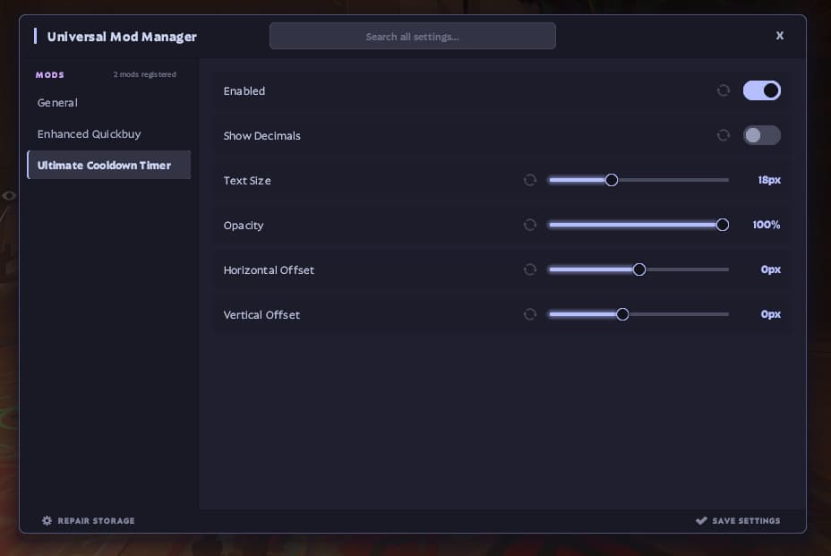 Simple Ult Timers screenshot 2