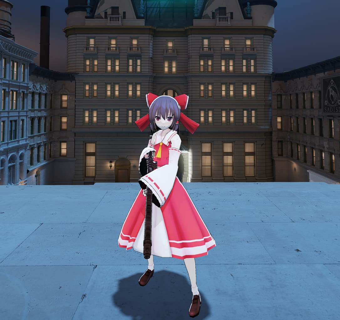 reimu hakurei over vindicta (touhou project) screenshot 4