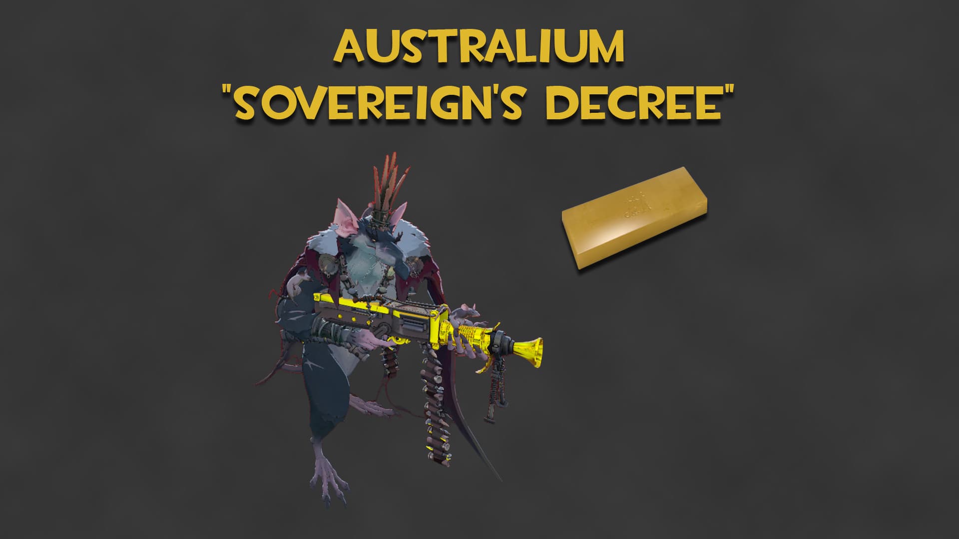 Australium "Sovereigns Decree" (Gold Rat King Gun) screenshot