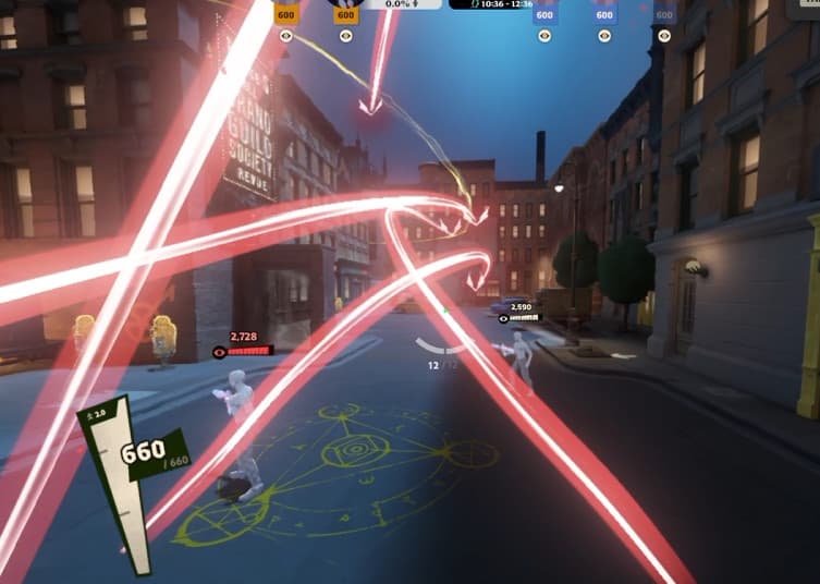 Light red particles screenshot 2