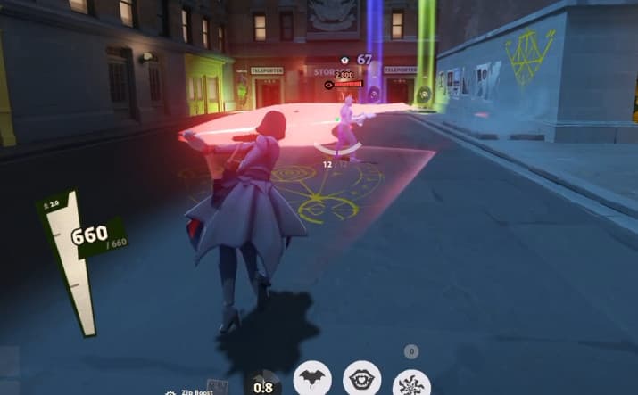 Light red particles screenshot