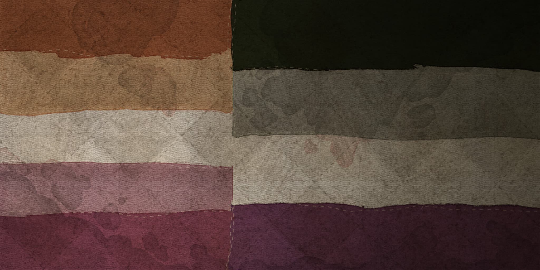 Textured Lesbian+Ace Rat King Flag screenshot 2