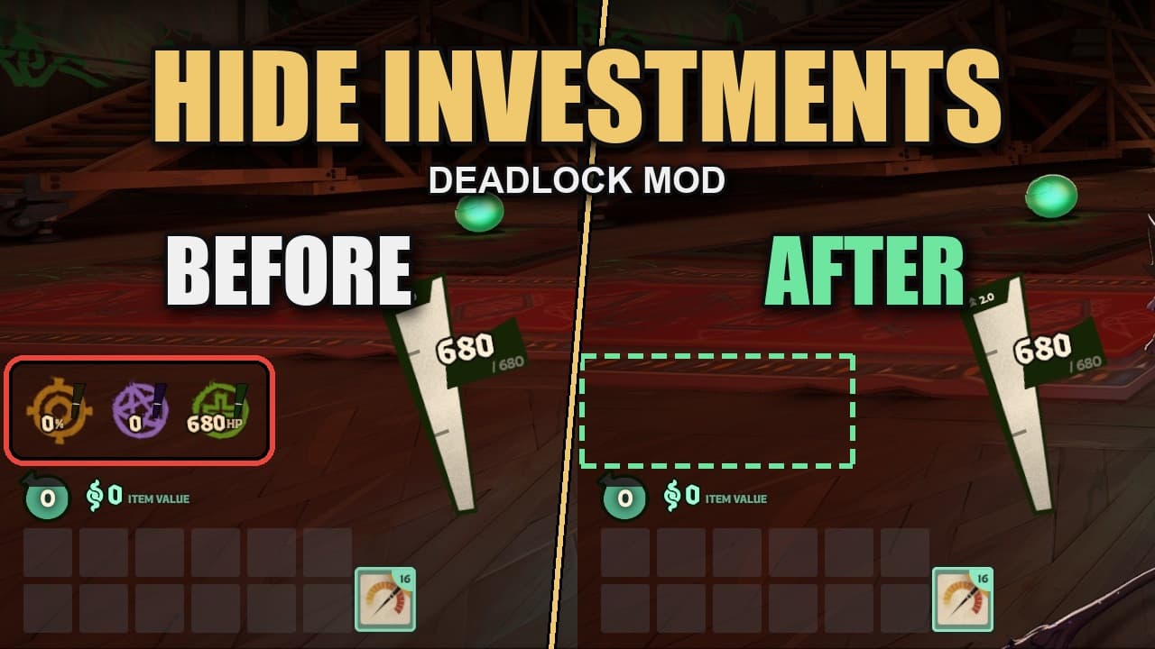 Hide Investments screenshot