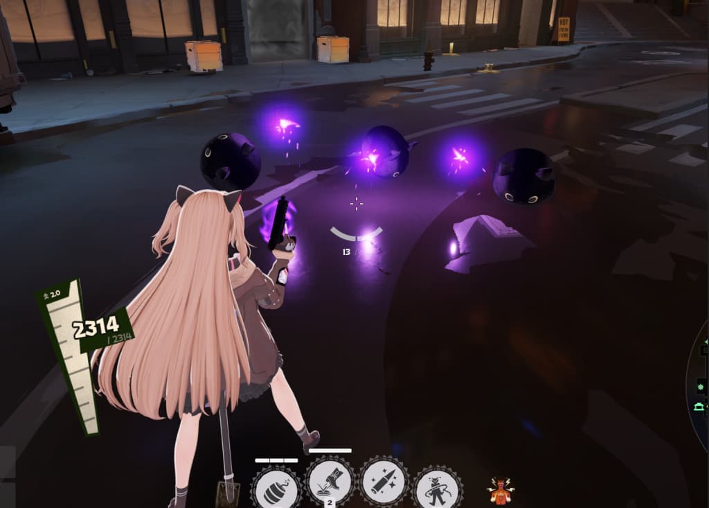 Holliday: cute cat barrel skin screenshot