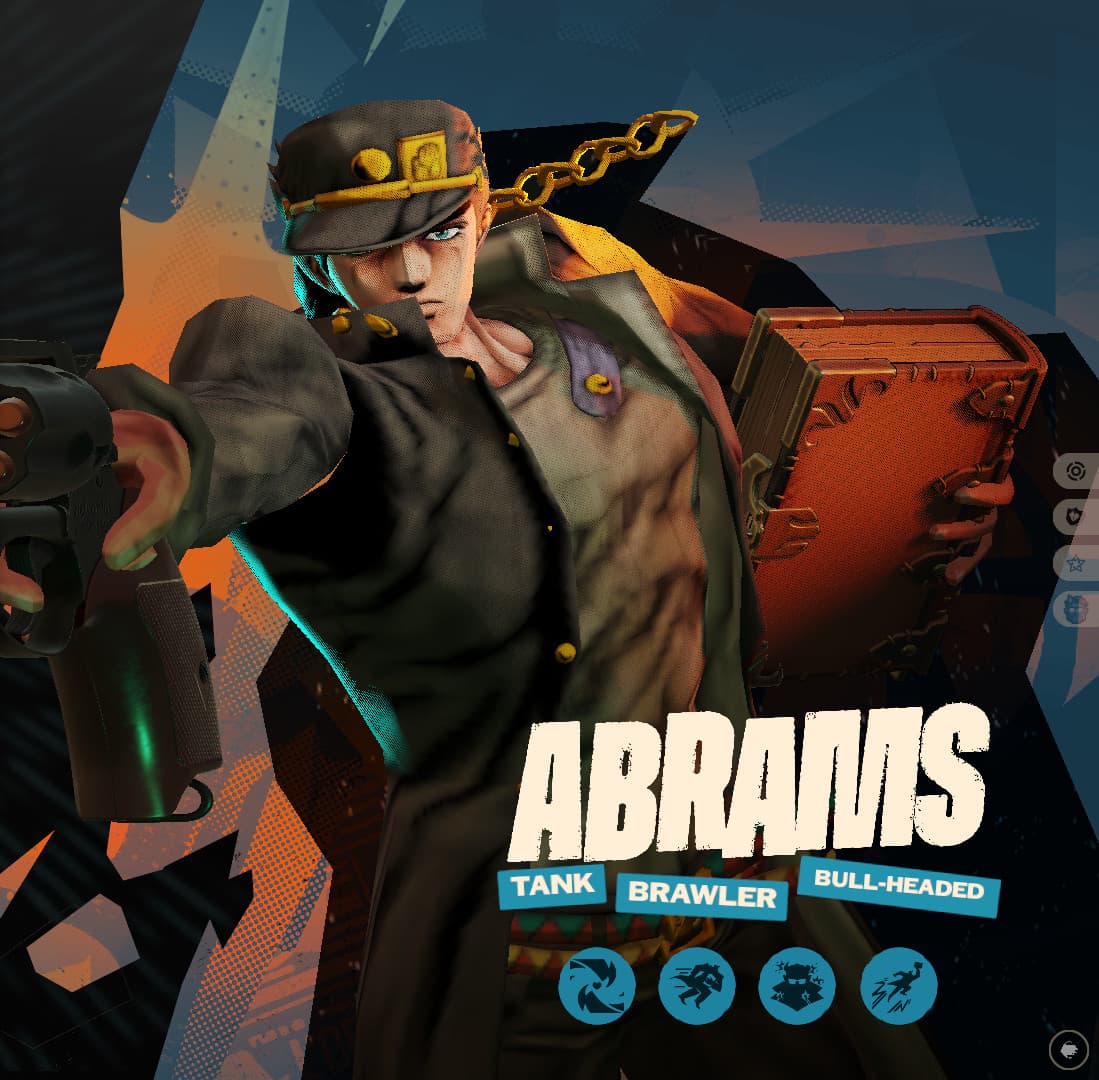 Jotaro over Abrams screenshot